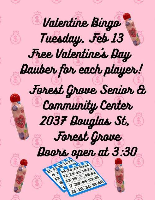 Valentine's Bingo header image