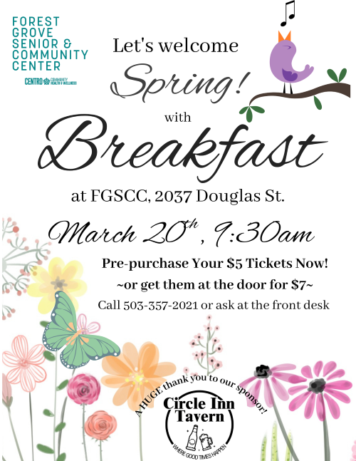 Spring Breakfast at FGSCC header image