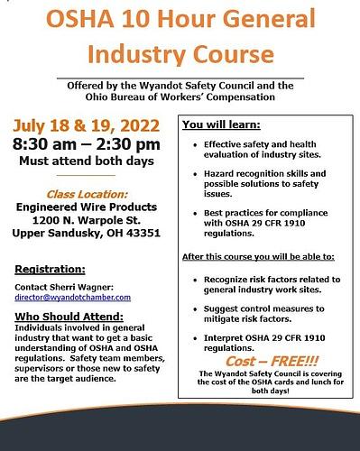 OSHA Training header image