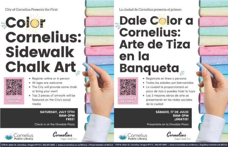 Color Cornelius-Sidewalk Chalk Art header image