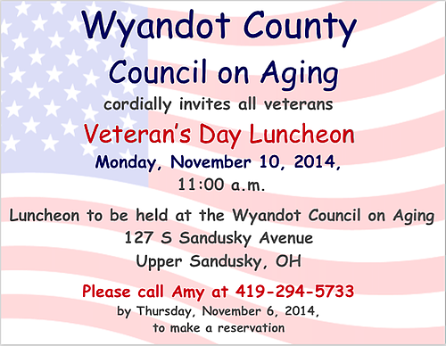 Veterans Day Luncheon header image