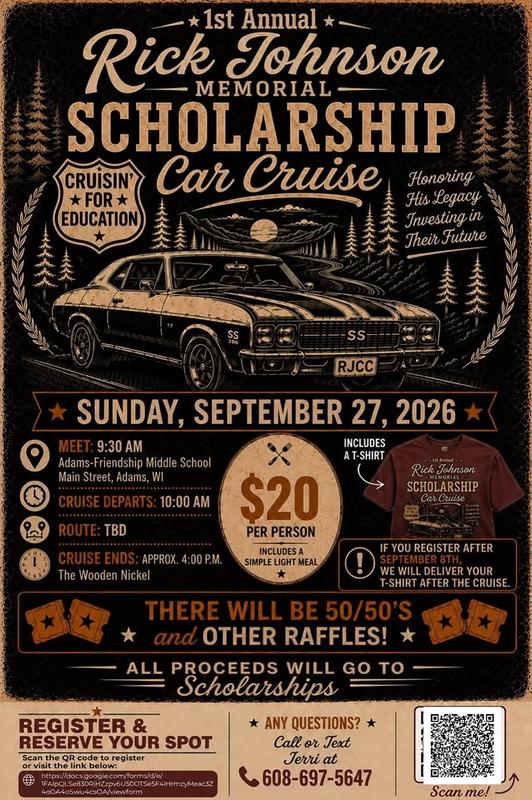 Rick Johnson Memorial Car Cruise  header image