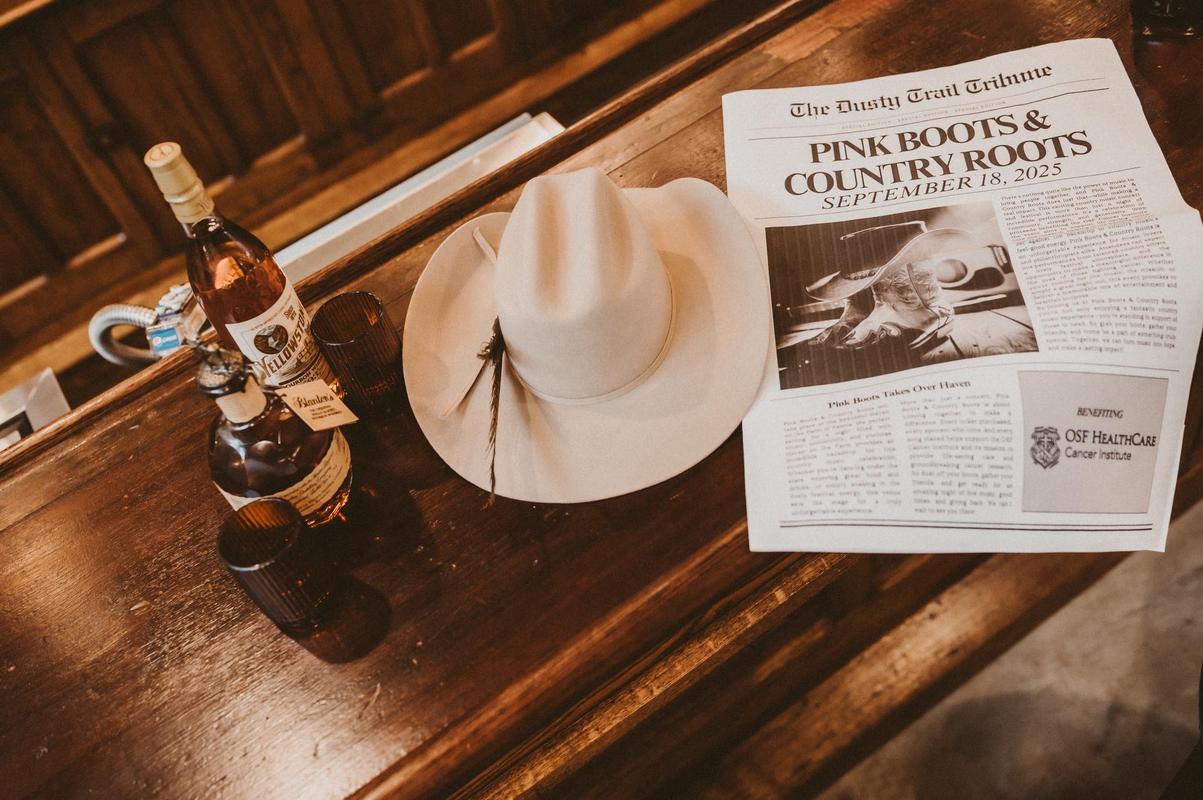 Pink Boots & County Roots header image