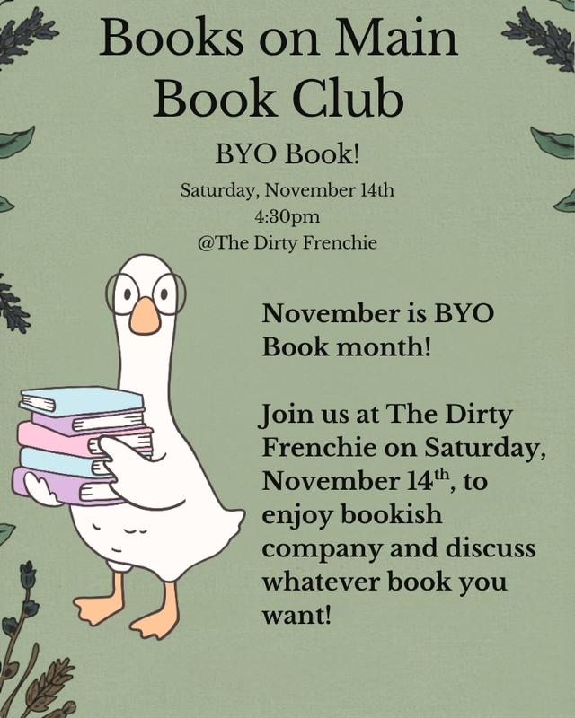 Books on Main Book Club header image