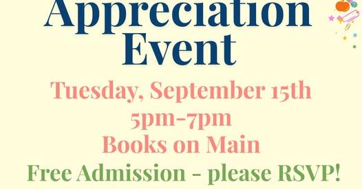 Educator Appreciation Event header image