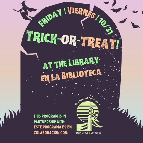 Trick-or-Treat at the Library! header image