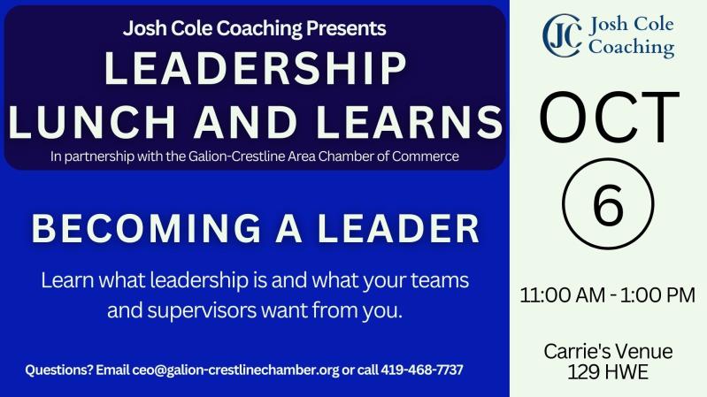 Leadership Lunch & Learns with Josh Cole Coaching header image
