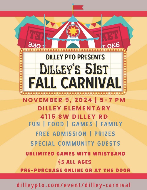 Dilley's 51st Fall Carnival header image