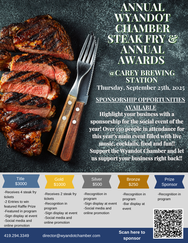 Chamber Steak Fry Sponsorship header image