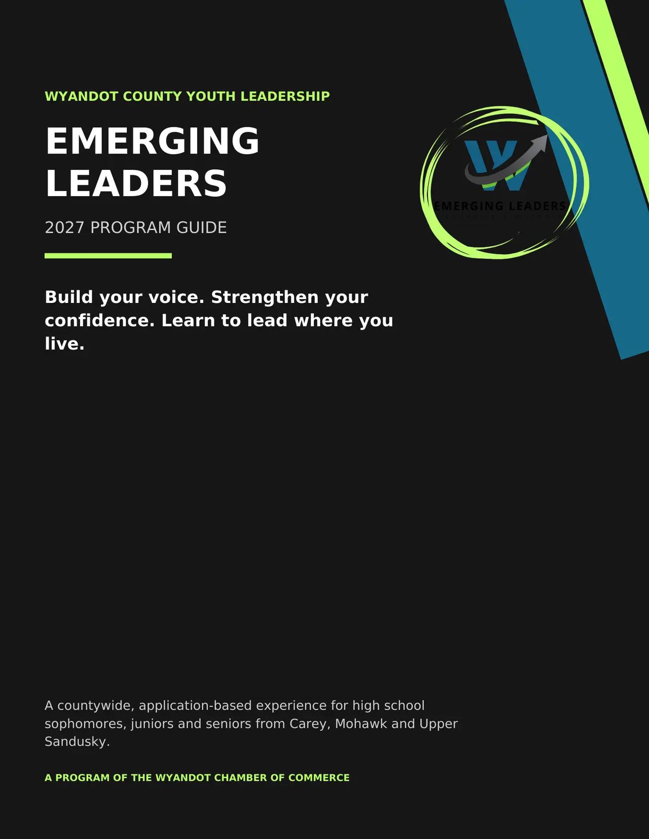 Emerging Leaders 2027 program overview cover with the Emerging Leaders logo