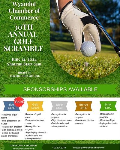 Golf Outing Chamber 30th Annual 2024 header image