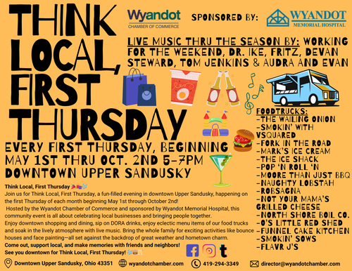 Think Local, First Thursdays header image