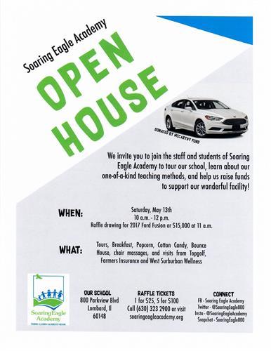 Soaring Eagle Academy Open House and Car Raffle header image