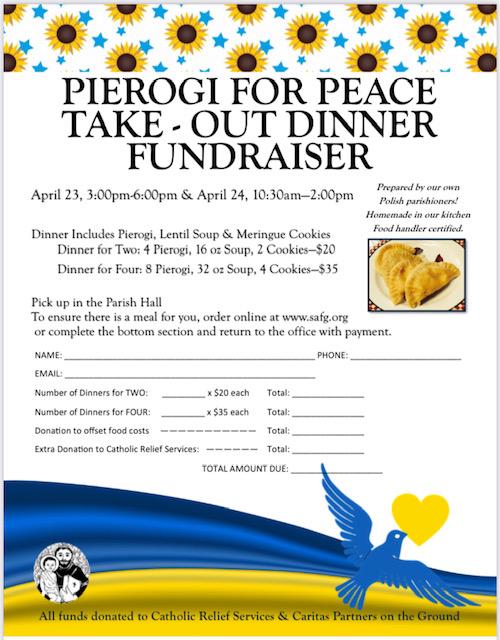 Pierogi for Peace for Ukranian Refugees header image