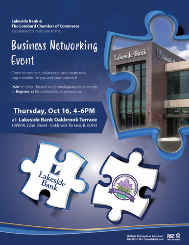 2025 Business Networking Event Lakeside Bank header image