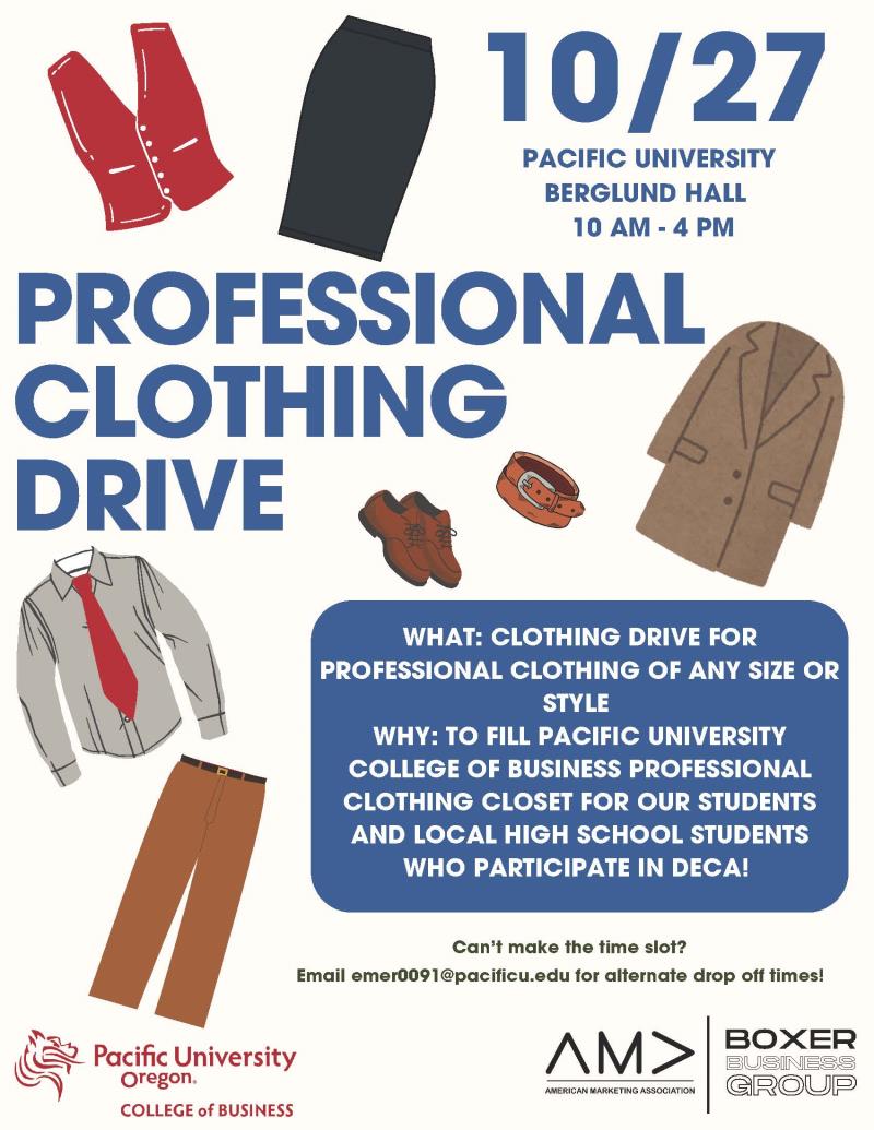 Proffesional Clothing Drive header image