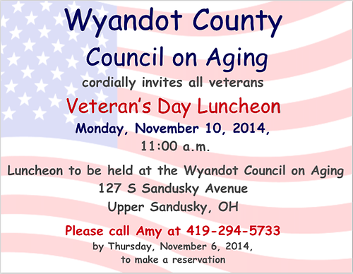 Veterans Day Luncheon header image
