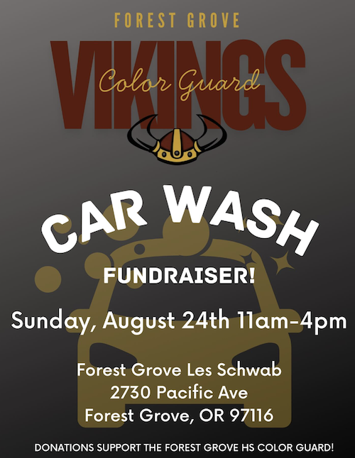 Forest Grove HS Color Guard Car Wash Fundraiser header image