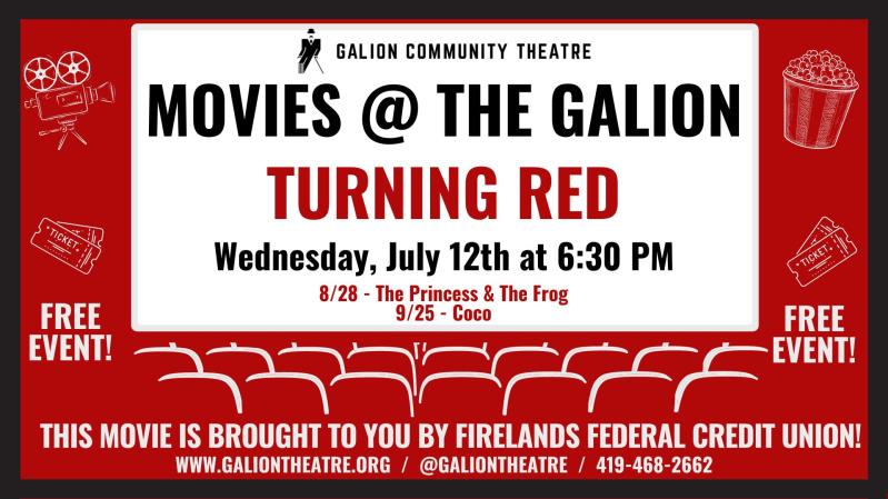Movies at The Galion: Turning Red header image