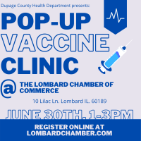 Dupage County Health Department Pop-up Vaccine Clinic header image