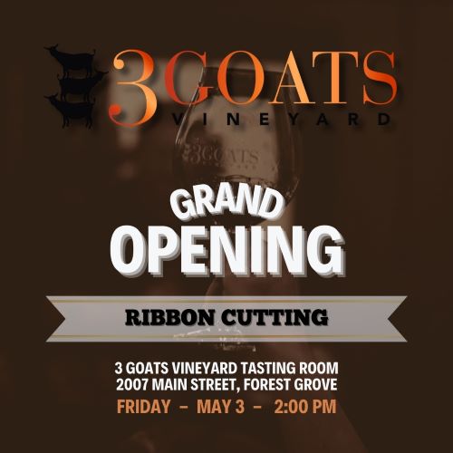 3 Goats Vineyard Grand Opening header image