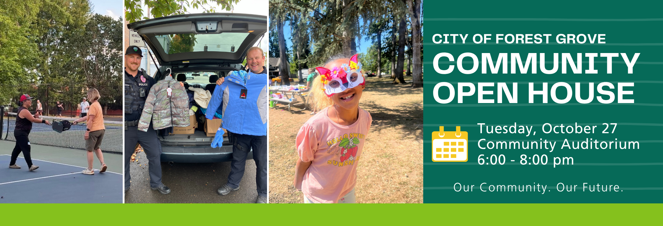 Forest Grove Community Open House header image