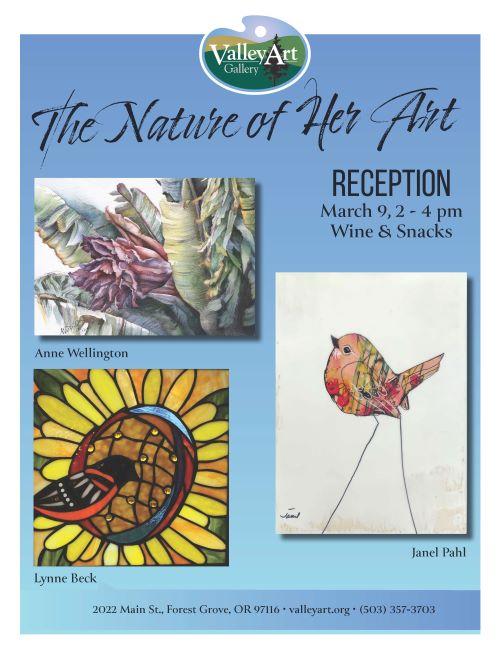 The Nature of her Art| March Artists Reception header image