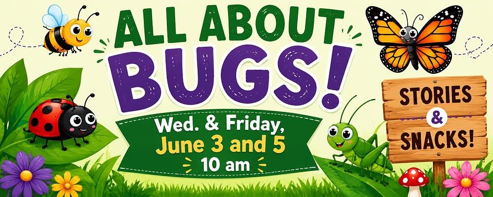 All About Bugs Storytime header image
