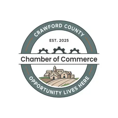Crawford County Chamber of Commerce logo with the tagline “Opportunity Lives Here.”