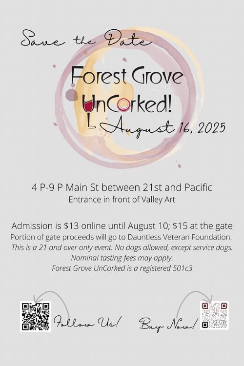 Forest Grove Uncorked header image