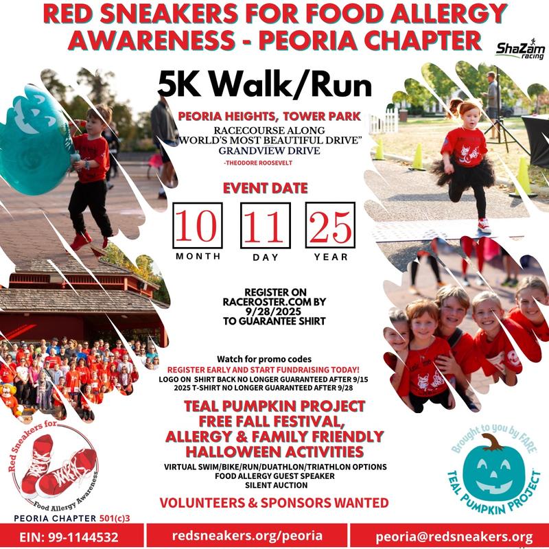 Red Sneakers For Food Allergy Awareness Walk/Run header image