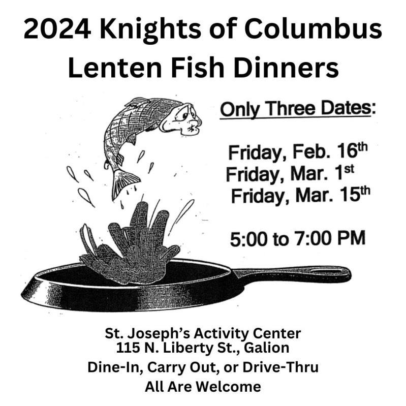 Knights of Columbus - Lenten Fish Dinners header image
