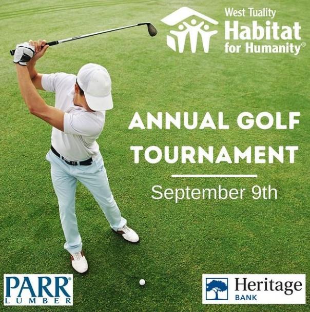 West Tuality Habitat for Humanity Golf Tournament header image