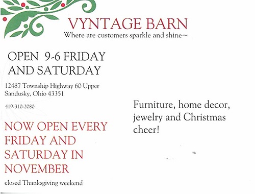Vyntage Barn Christmas Open House header image