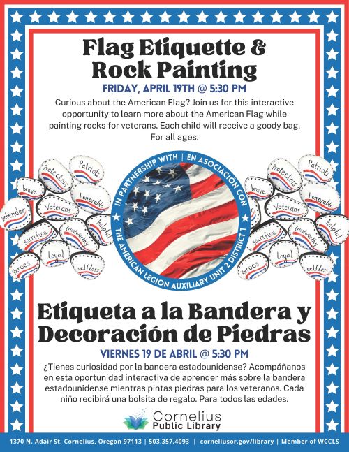 Flag Etiquette & Rock Painting header image