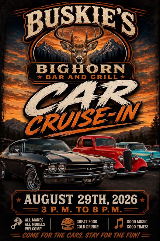 Buske's Bighorn Bar & Grill Car Cruise-In  header image
