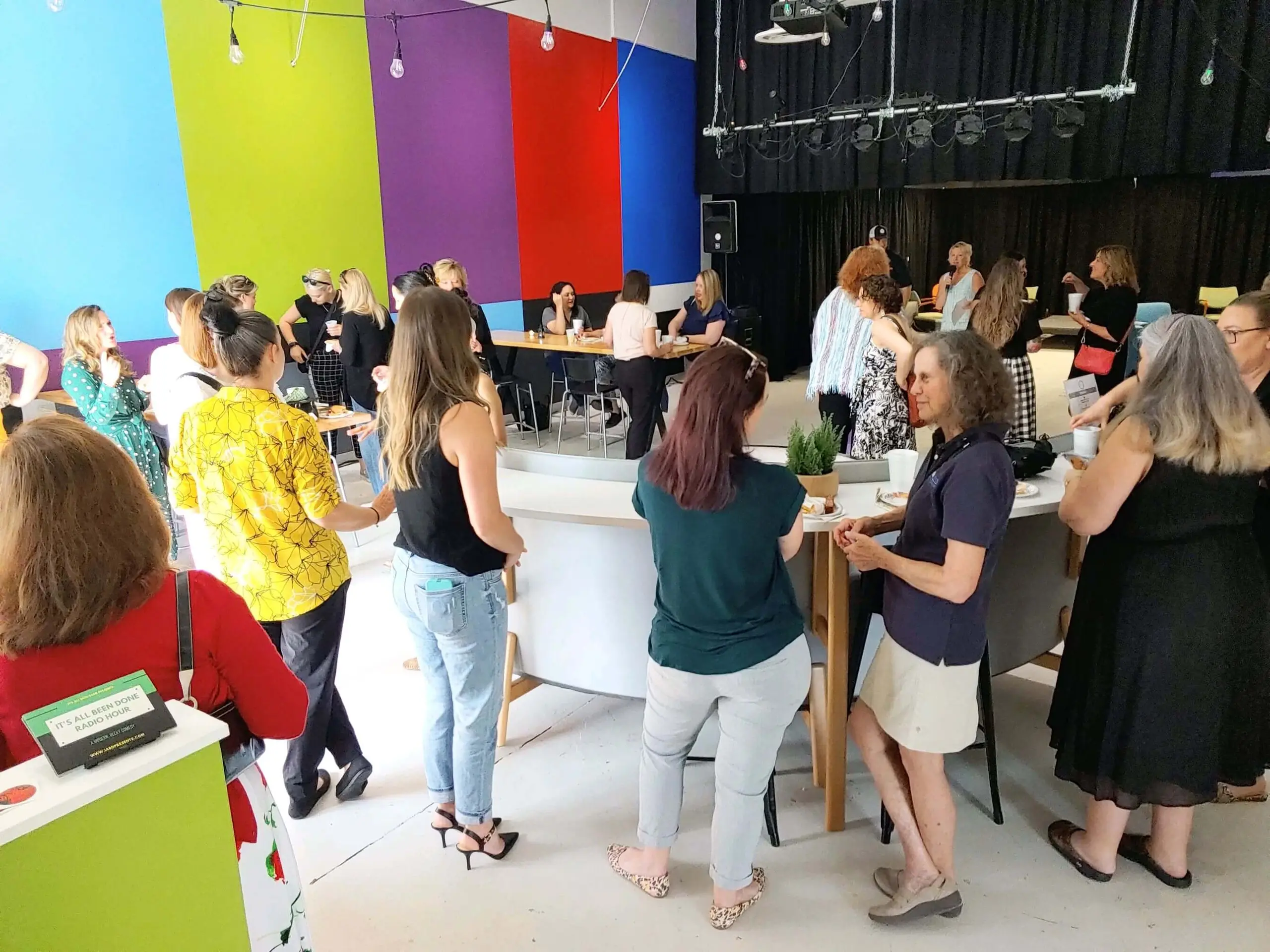 Members networking at a chamber event