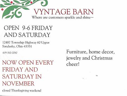 Vyntage Barn Christmas Open House header image