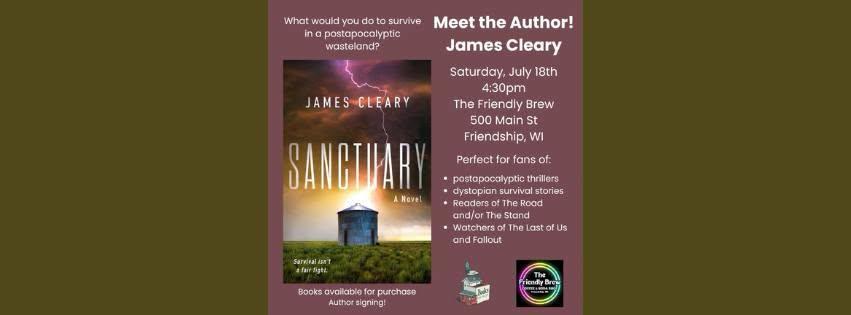 Author Event : Sanctuary by James Cleary header image