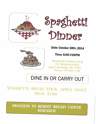 Spaghetti Dinner header image