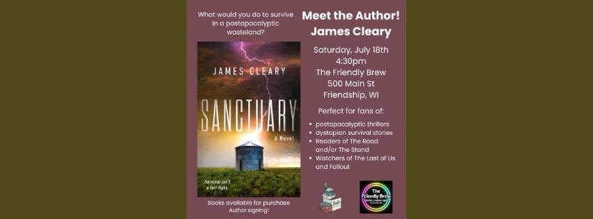 Author Event : Sanctuary by James Cleary header image