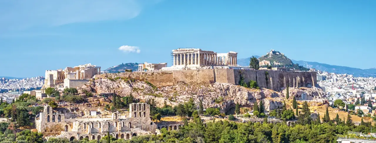 Distant view of Greece