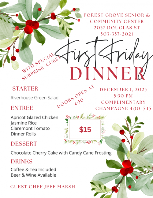 First Friday Dinner header image