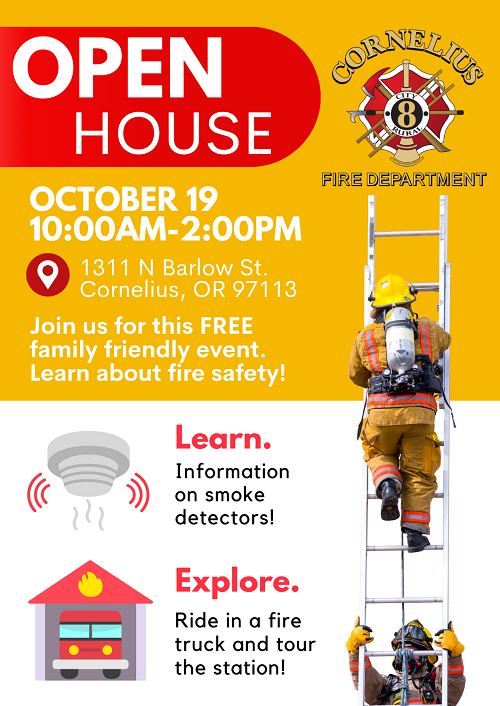 Cornelius Fire Department Open House header image