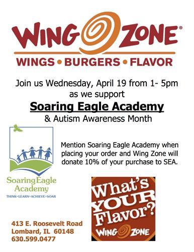Dine to Donate at Wing Zone and support Soaring Eagle Academy header image