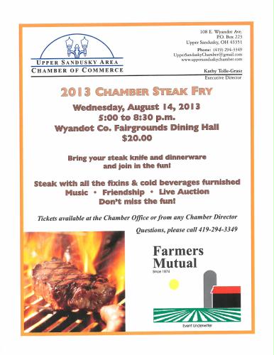 Annual Chamber Steak Fry header image