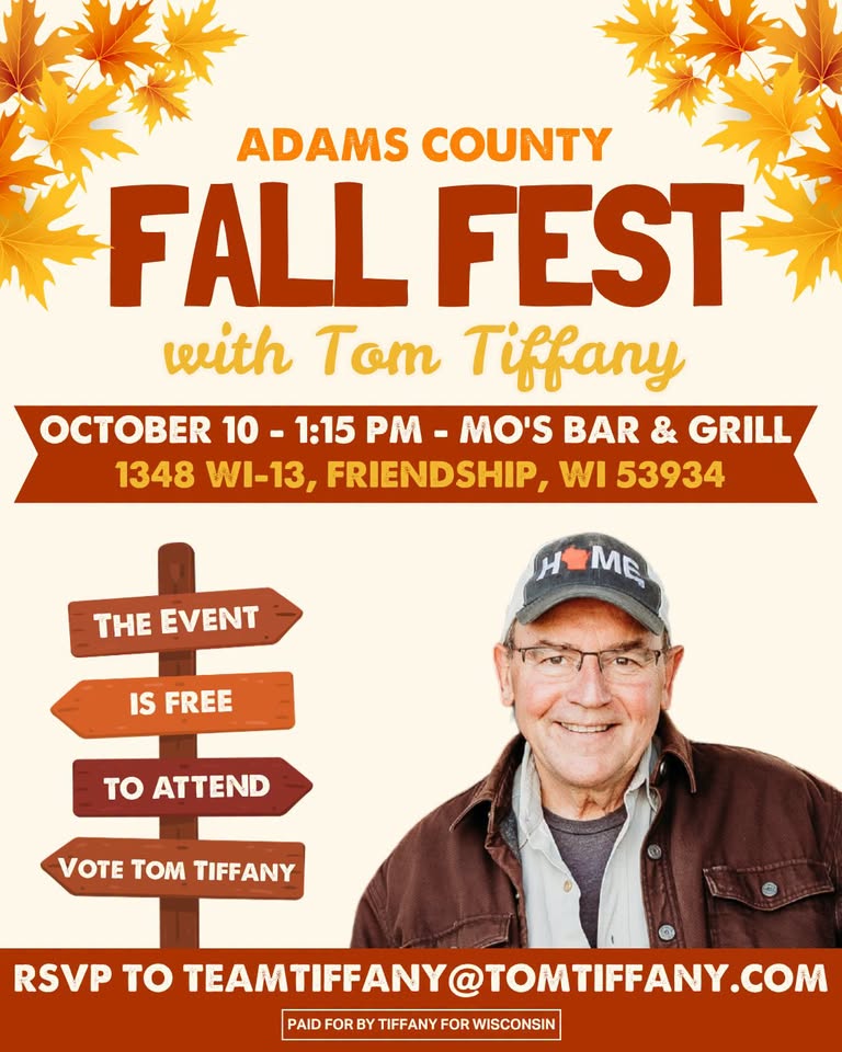 Adams County Fall Fest With Tom Tiffany header image
