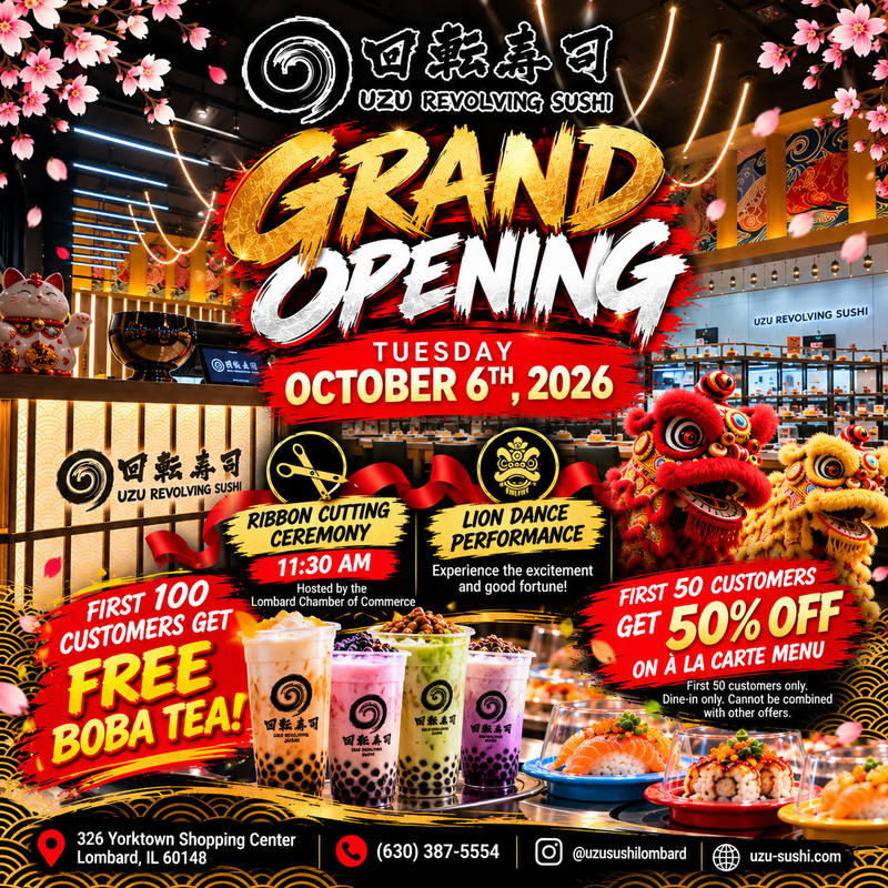Ribbon Cutting - Uzu Revolving Sushi header image