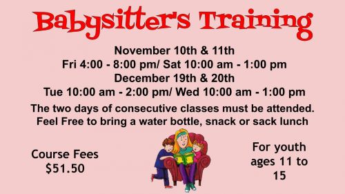 Babysitters Training header image