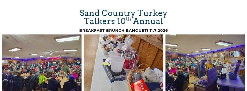 Sand County Turkey Talkers 10th Annual Youth, Local , and Vets Breakfast Brunch Banquet header image